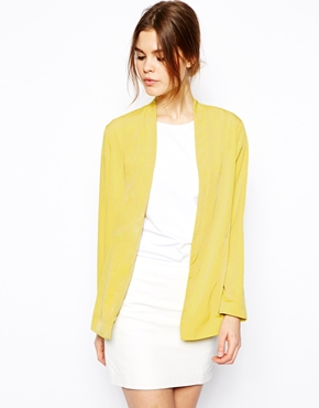 Asos blazer in longline with lapel detail